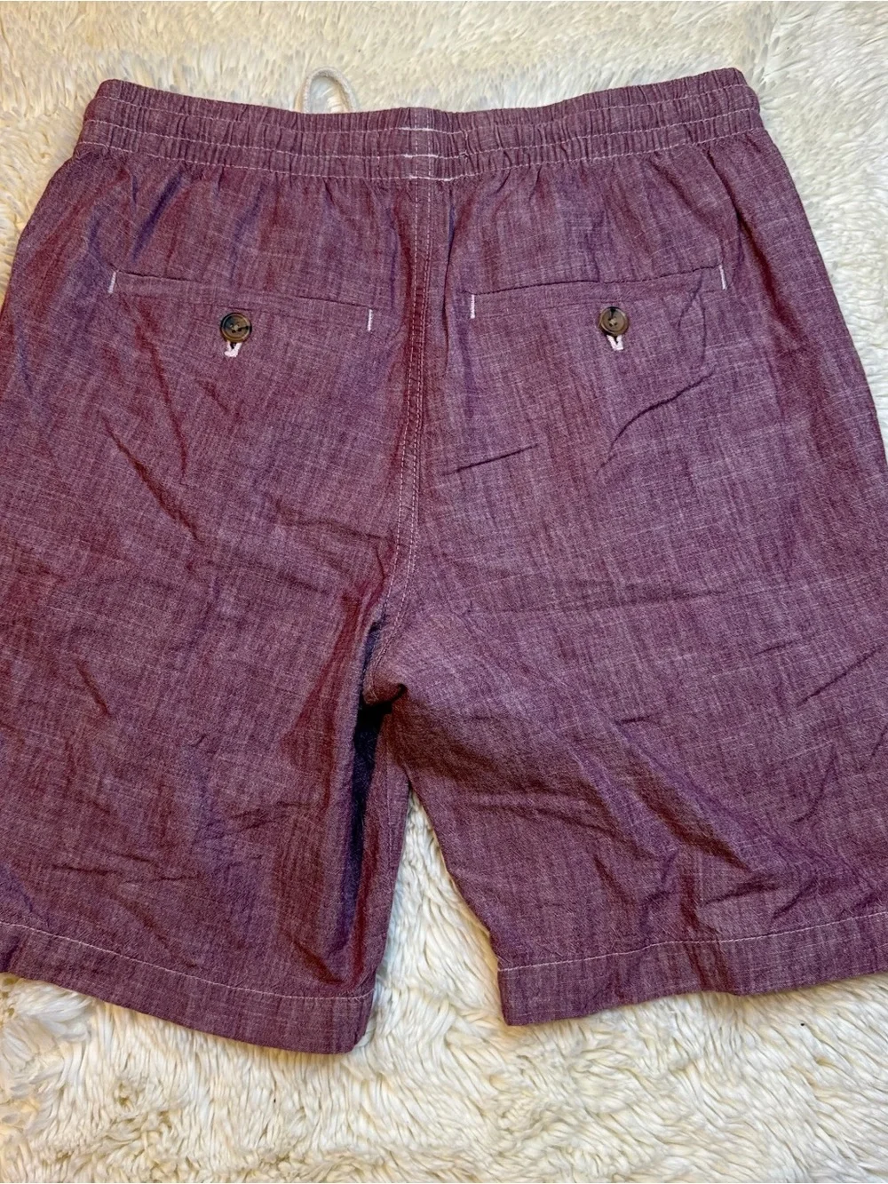 Banana Republic Men's size small casual Drawstring Shorts 8” inseam no liner